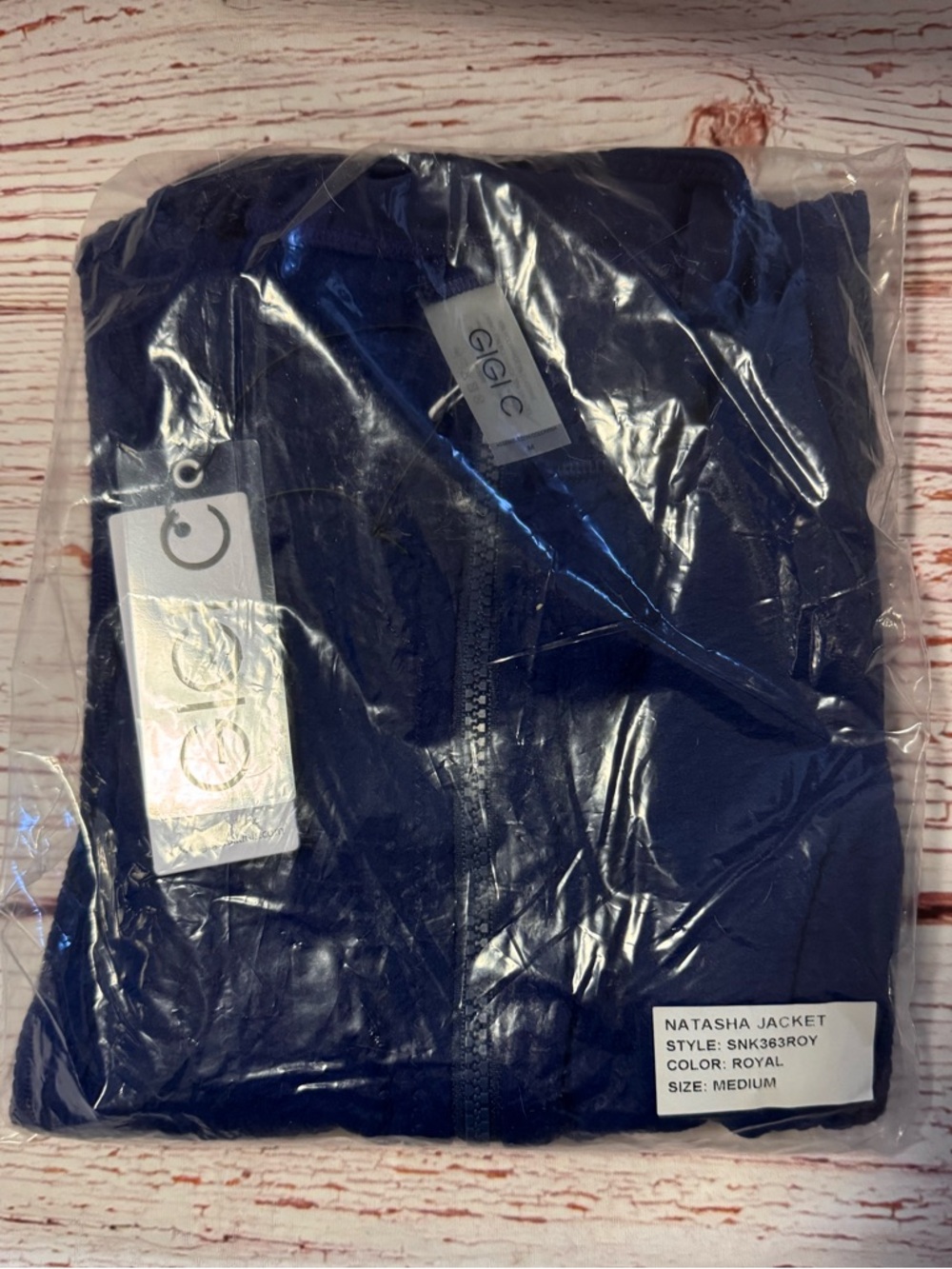 NWT GiGi C Natasha Jacket in Royal Sz M - Picture 2 of 5